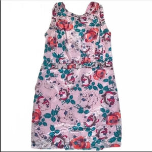 Peppermint Pink Floral Print Dress Size Large